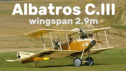 Albatros C.III | 2,9m scale RC biplane | 4K |