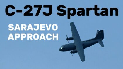 Alenia C-27J Spartan | SARAJEVO APPROACH | BACKWARD MOVEMENT |