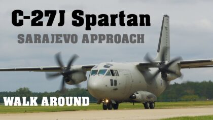 Alenia C-27J Spartan | SARAJEVO APPROACH | WALK AROUND |