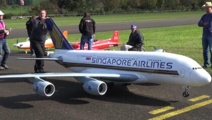 Amazing RC Airliner Airbus A380 Scale Turbine Model
