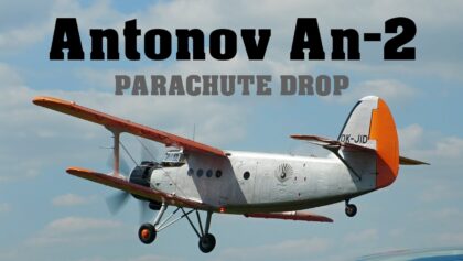 Antonov An-2 PARACHUTE DROP | Airshow Breclav 2023 | 4K