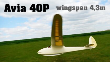 Avia 40P | 4,3m scale RC glider | 4K |