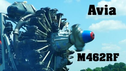 Avia M462RF nine-cylinder radial engine | Airshow Breclav 2023 |