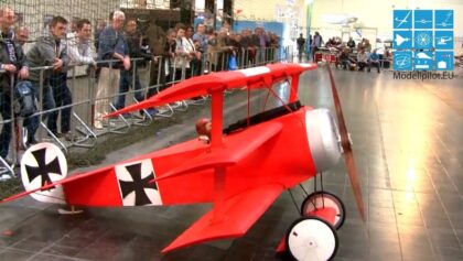 BIGGEST RC FOKKER DR.I XXXL DEPRON INDOOR RC model 50%