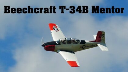 Beechcraft T-34 Mentor | Airshow Breclav 2023 | 4K