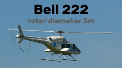Bell 222 | 3m giant RC helicopter | 4K |