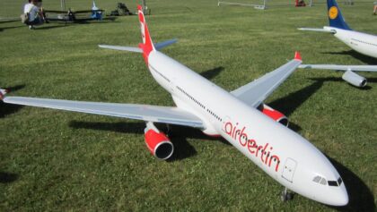 Big RC Airliner 2x Turbine Airbus A-330 Air Berlin scale