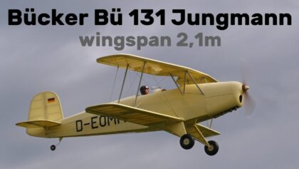 Bücker Bü 131 Jungmann | 2,1m scale RC biplane |