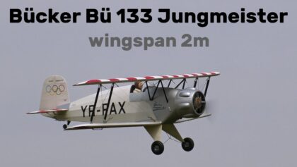 Bücker Bü 133 Jungmeister | 2m scale RC biplane |