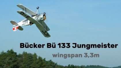 Bücker Bü 133 Jungmeister | 3,3m scale RC biplane |