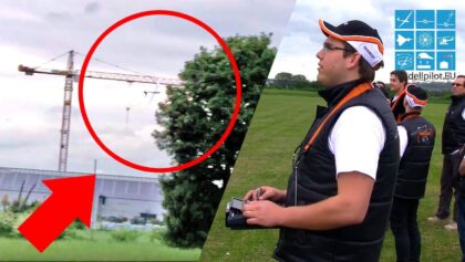 CRASH INTO A TREE! Multiplex Solius, rc pilot Dominik Grebe