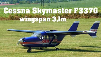 Cessna Skymaster F337G | 3,1m scale RC aircraft | 4K