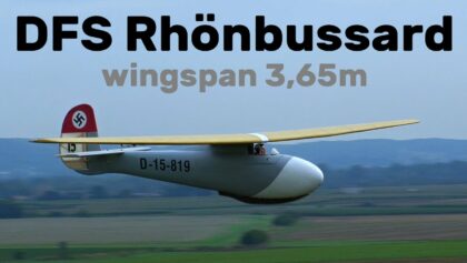 DFS Rhönbussard | 3,65m scale RC glider | 4K |