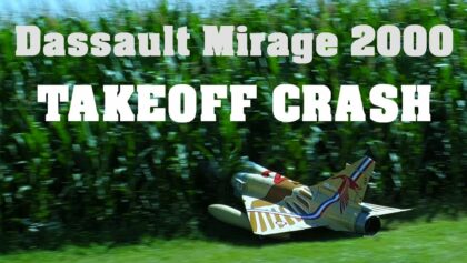 Dassault Mirage 2000 TAKEOFF CRASH | 19kg giant scale jet