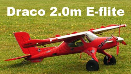 Draco 2.0m E-flite | scale RC airplane | 4K |