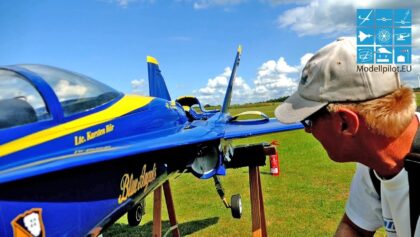 F-18 HORNET BLUE ANGEL 1:7,5 RC TURBINE JET GENERIC-FLY KARSTEN