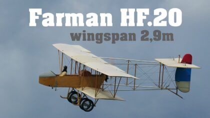 Farman HF.20 | scale RC biplane | 4K | Nesvacily