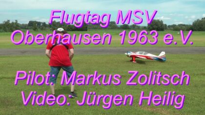 Flugtag MSV Oberhausen 2024 – Kunstflug zu Musik