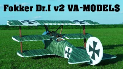 Fokker Dr.I v2 VA-MODELS | EPP RC triplane | MAIDEN