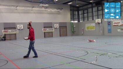 GERNOT BRUCKMANN (AUSTRIA) SINGLE FLIGHT DEUTSCHE MEISTERSCHAFT INDOOR KUNSTFLUG F3P