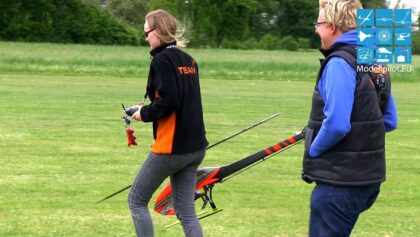 GOBLIN 700 DANIELA FRANK RC MODEL HELICOPTER 3D ACTION FLIGHT