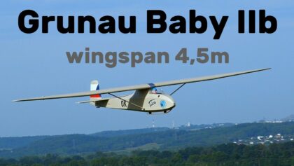 Grunau Baby IIb | 4,5m scale RC glider | 4K