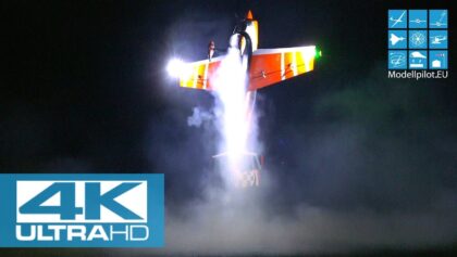 HUGE RC EXTRA 330SC NIGHT FLIGHT SHOW KLAUS RAMOSER AEROBATIC