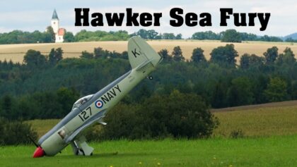 Hawker Sea Fury | giant scale RC plane | 4K