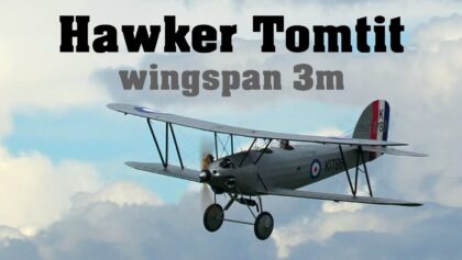 Hawker Tomtit | giant scale RC biplane | 4K |