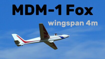MDM-1 Fox | 4m aerobatic scale RC glider | 4K