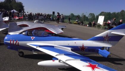 Mic-17 and Starfighter F-104G RC Scale Turbine Model Jet Show