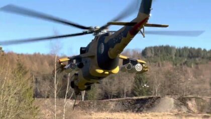 Modellflugschule Pöting Present XXL Mil Mi 24 Superhind with JetCat
