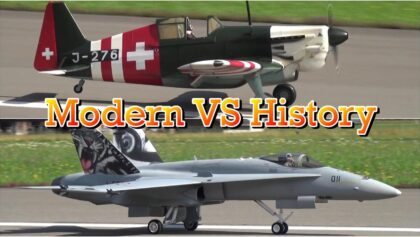 Modern VS History RC Airplane Morane Saulnier VS Turbine RC
