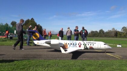 RADIO CONTROLLED AIRLINER MODEL BOMBARDIER CRJ 200 “LITTLE EUROPE” SCALE