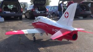 RC HAWKER HUNTER FRANCE AND BAE HAWK SWITZERLAND SCALE TURBINE