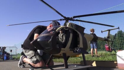 RC Hughes 500 Turbine shooting Scale Helicopter Model