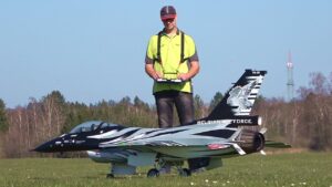 RC Lockheed Martin F-16 AM “Dark Falcon” Belgian Demo Team