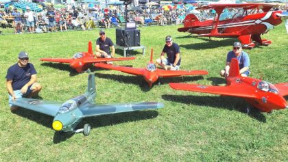 RC MESSERSCHMITT ME-163 1/3 SCALE FORMATION FLIGHT