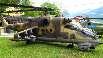 RC Scale Model Helicopter very high detailed Mil Mi-24 Hind