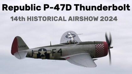 Republic P-47D Thunderbolt | 4K | 14th HISTORICAL AIRSHOW 2024