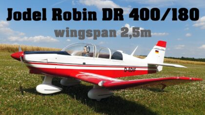 Robin DR 400/180 | giant scale electric powered RC airplane