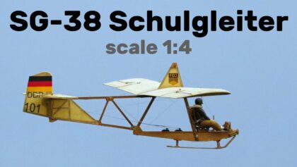 SG-38 Schulgleiter | 2,6m scale RC glider | 4K |