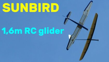 SUNBIRD | 1,6m RC motor glider | 4K | 2024