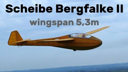 Scheibe Bergfalke II | 5,3m giant scale RC glider |