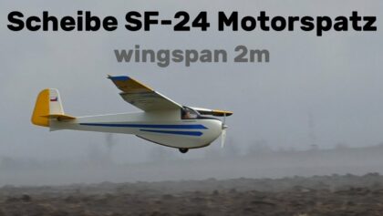 Scheibe SF-24 Motorspatz | 2m scale RC motor glider |
