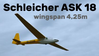 Schleicher ASK 18 | 4,25m scale RC glider | 4K