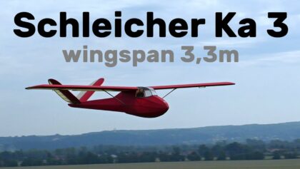 Schleicher Ka 3 | 3,3m scale RC glider | 4K