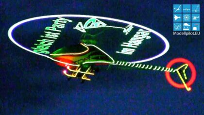 TDR RC MODEL HELICOPTER CHRISTIAN KRECKER NIGHT FLIGHT & FIREWORK