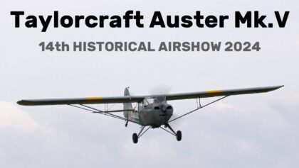 Taylorcraft Auster Mk.V | 4K | 14th HISTORICAL AIRSHOW 2024