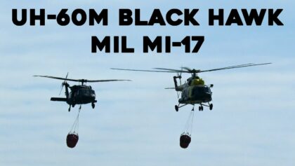 UH-60M Black Hawk | Mil Mi-17 | Aerial firefighting using